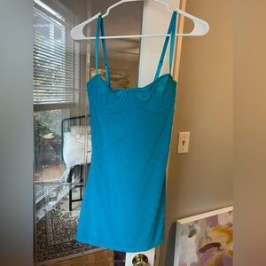 Meshki blue mini dress